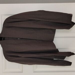 Eileen Fisher Taupe/GrayOpen Front Linen Jacket